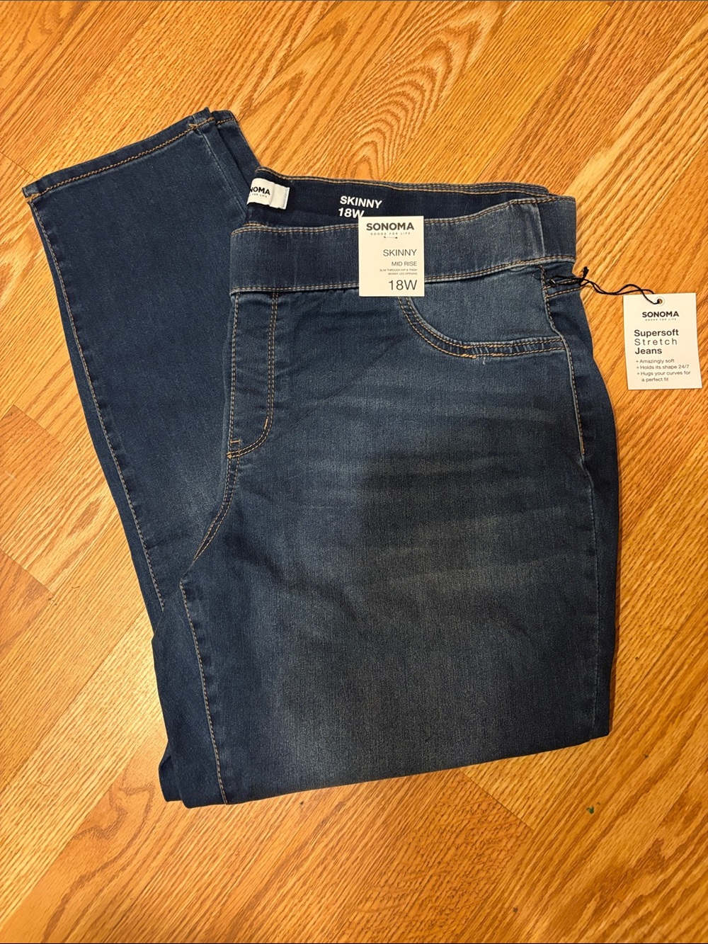 Sonoma Skinny Jeans in Deep Indigo Blue